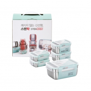 [���ٶ�] ǻ�� ���簢 5�� B��Ʈ(350ml��2/ 540ml��2/ 2,000ml)