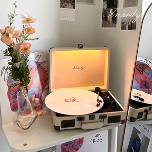 �λ��̵� �޴�� ���� �������� LP �÷��̾� LED �����̺� ����Ŀ IBT-Retro Light