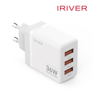 ���̸��� IHA-H36A 36W AAA QC3.0 3��Ʈ ��Ƽ ������ ������(AtoC���̺�����)