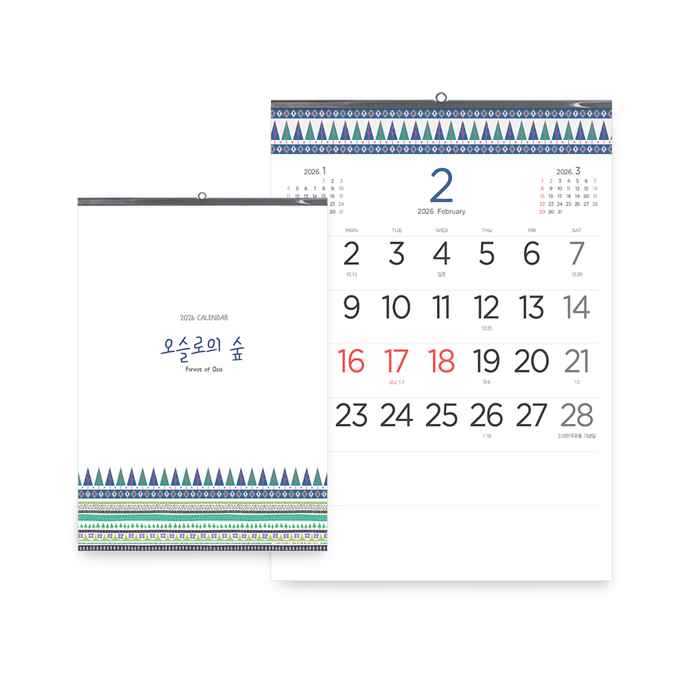 �������˹� Ķ����(2026�� �޷�) �����̴޷� [�����̴޷�] 2026�� �������� �� (380*530mm) ��ǰ ����