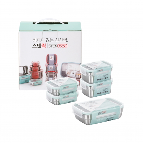 [���ٶ�] ǻ�� ���簢 5�� A��Ʈ(350ml��2/  540ml��2/ 1,000ml)