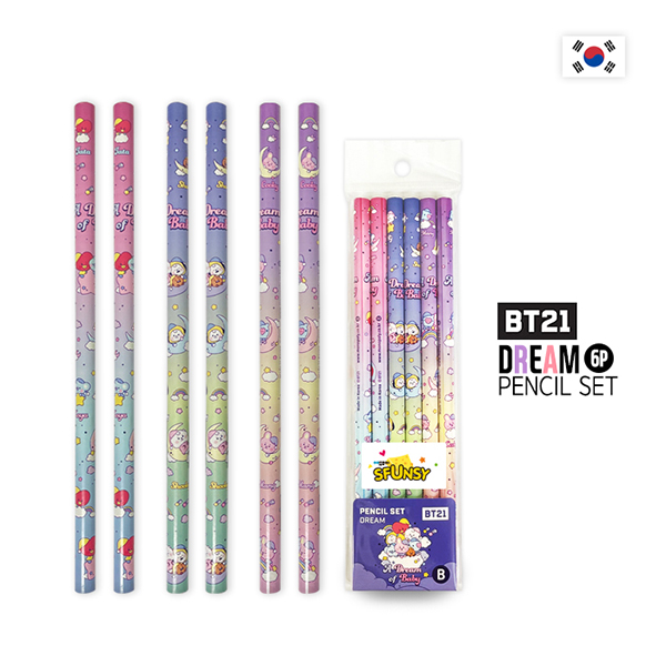 ����/�ʱ�� ����/����/������ ����/���� ��Ʈ BT21 �帲 ���� 6P ��Ʈ ��ǰ ����