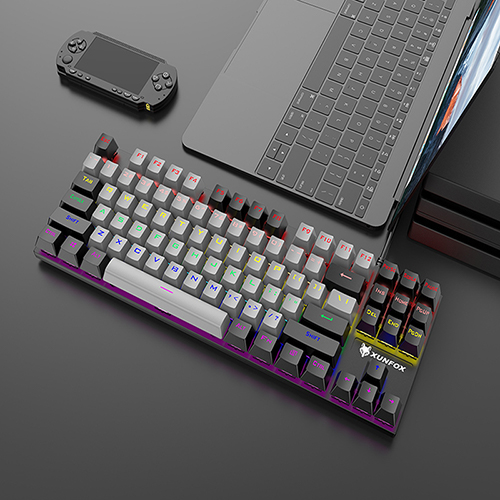 ��ǻ�Ϳ�ǰ ���콺/Ű���� ����Ű���� �ؽ��� XUNFOX 87Ű LED ���̹� ���� ���� Ű���� û�� K80 ��ǰ ����