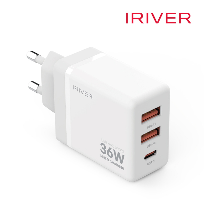 ����Ʈ����ǰ �ڵ��� ������ ��������� ���̸��� IHA-H36AC 36W AAC QC3.0 3��Ʈ ��Ƽ ������ ������(AtoC���̺�����) ��ǰ ����