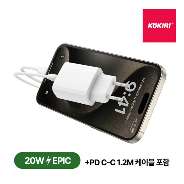 �ڳ��� EPIC GaN 20W CŸ�� 1��Ʈ �ʰ��� ������ (CtoC���̺�����)