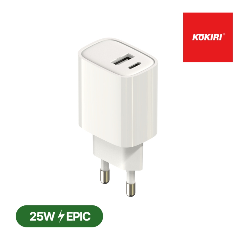 ����Ʈ����ǰ �ڵ��� ������ �ڳ��� KWC-K25PD1C1A EPIC GaN 25W A+C 2��Ʈ �ʰ��� ������ ��ǰ ����