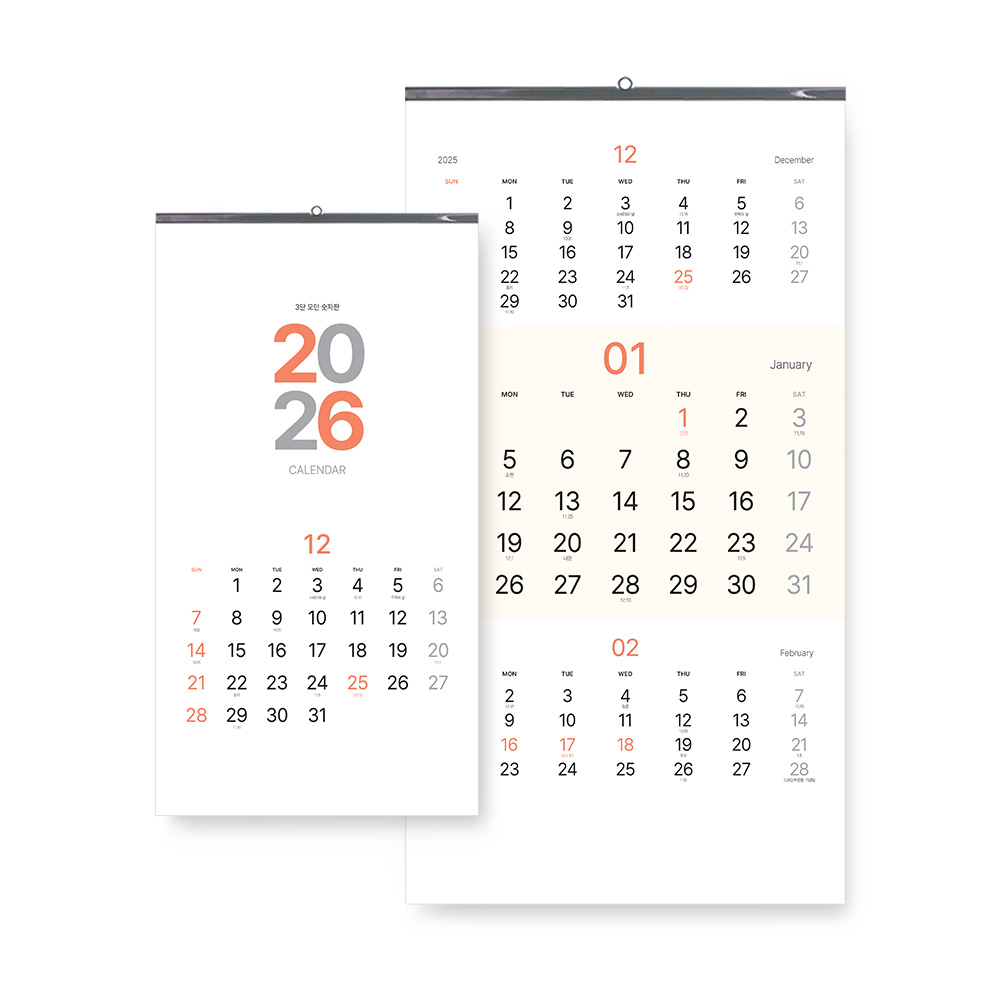 �������˹� Ķ����(2026�� �޷�) �����̴޷� [�����̴޷�] 2026�� 3�� ��� ������ (380*700mm) ��ǰ ����