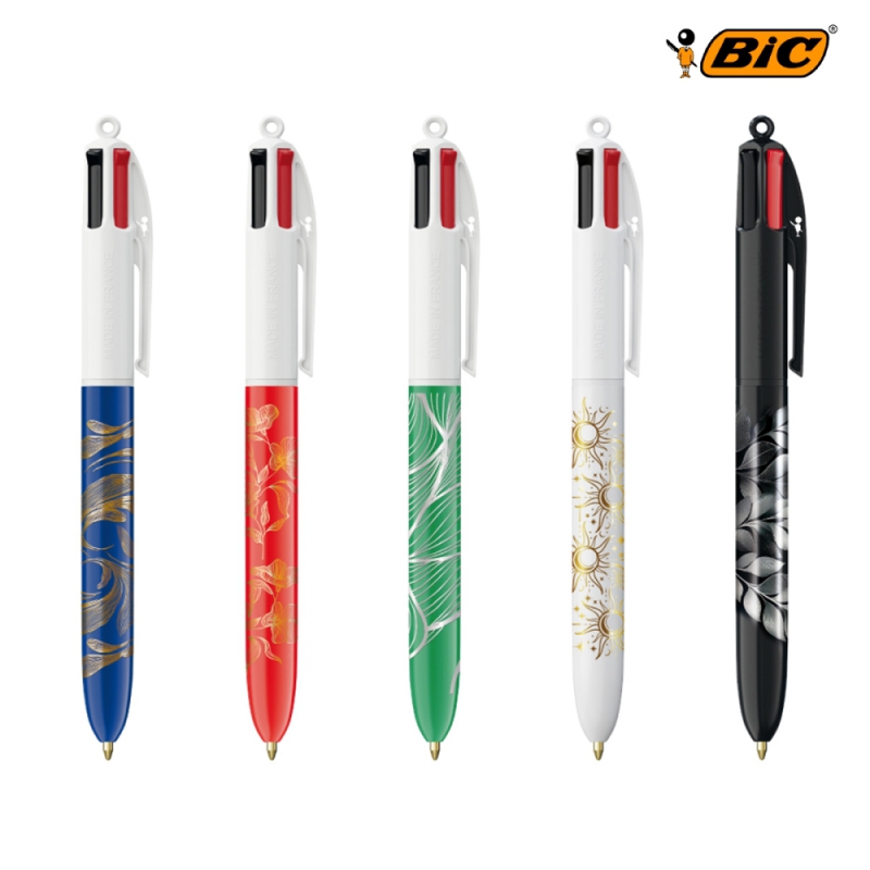 ������ ���� BIC�� 4 Colours�� �ݹ� ���� 360�� �μ� Metal Foil