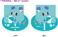 �������˹� | �簢�������ڷ� 3�÷� ��ä 170*180mm