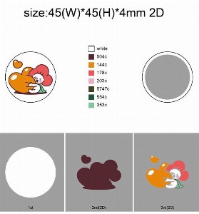 ����Ʈ����ǰ | [���] �ֹ������� PVC ĳ���� ����Ʈ�� ��ġ�� 4.5*4.5cm