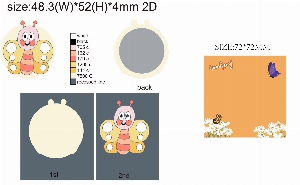 ����Ʈ����ǰ | [���] �ֹ������� PVC ĳ���� ����Ʈ�� ��ġ�� 4.5*4.5cm