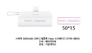 �������͸� | ������ 5000mAh �ʹ̴� ������ 2way �������͸� STPB-MB50