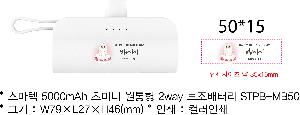 �������͸� | ������ 5000mAh �ʹ̴� ������ 2way �������͸� STPB-MB50