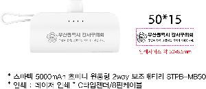 �������͸� | ������ 5000mAh �ʹ̴� ������ 2way �������͸� STPB-MB50