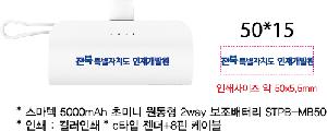 �������͸� | ������ 5000mAh �ʹ̴� ������ 2way �������͸� STPB-MB50