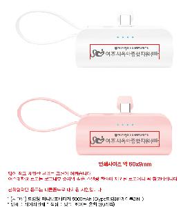 �������͸� | [�ñ׳�] ��ŷ�� �̴Ϻ������͸� 5000mAh Ctype��ŷ8�����̺�2IN1