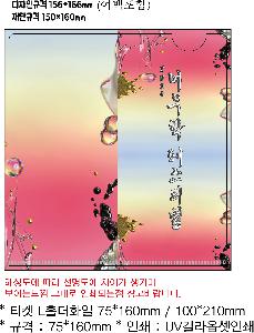 ���Ϸ� PP��ǰ | Ƽ�� LȦ��ȭ�� 75*160mm  100*210mm