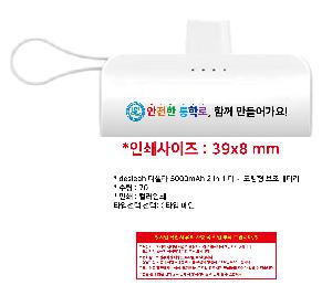 �������͸� | desleah �𼿶� 5000mAh 2 in 1 �̴� ��ŷ�� �������͸�